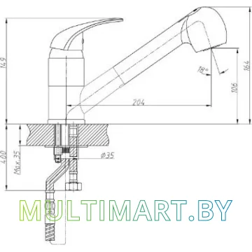 Смеситель Haiba HB6003 картинка 2